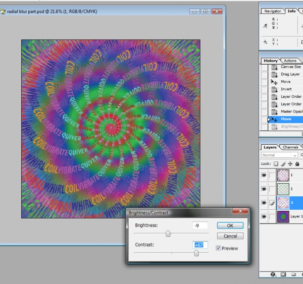 Creation of Psychedelic Swirl: Step 39